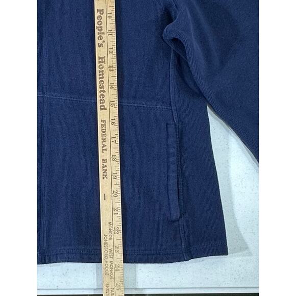 Chicos Weekends Jacket Size 3 or XL Navy Blue Full Zip‎ Pockets Cotton Blend - Picture 7 of 8